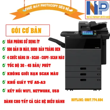 THUÊ MÁY PHOTOCOPY  GÓI CƠ BẢN IN MÀU