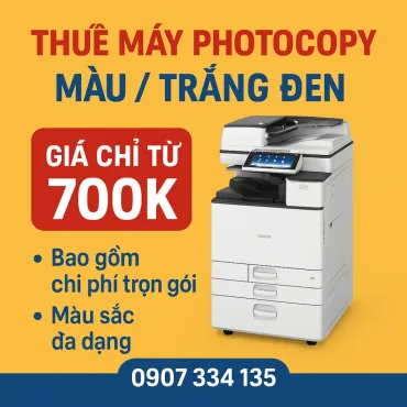 THUÊ MÁY PHOTOCOPY TOSHIBA/RICOH MÀU