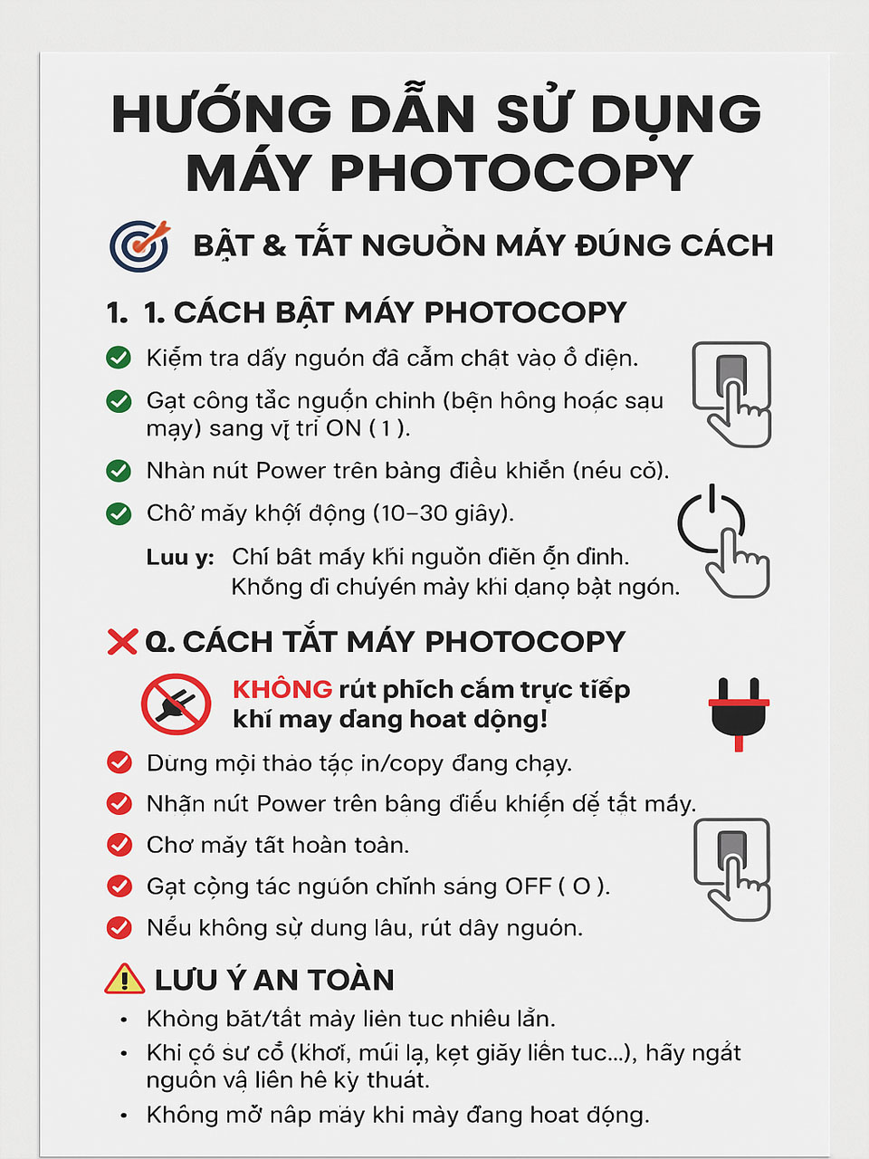 Làm cách nào để máy photocopy dùng được bền lâu