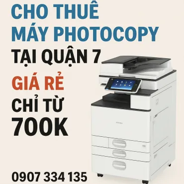 Cho thuê máy photocopy tại Quận 7